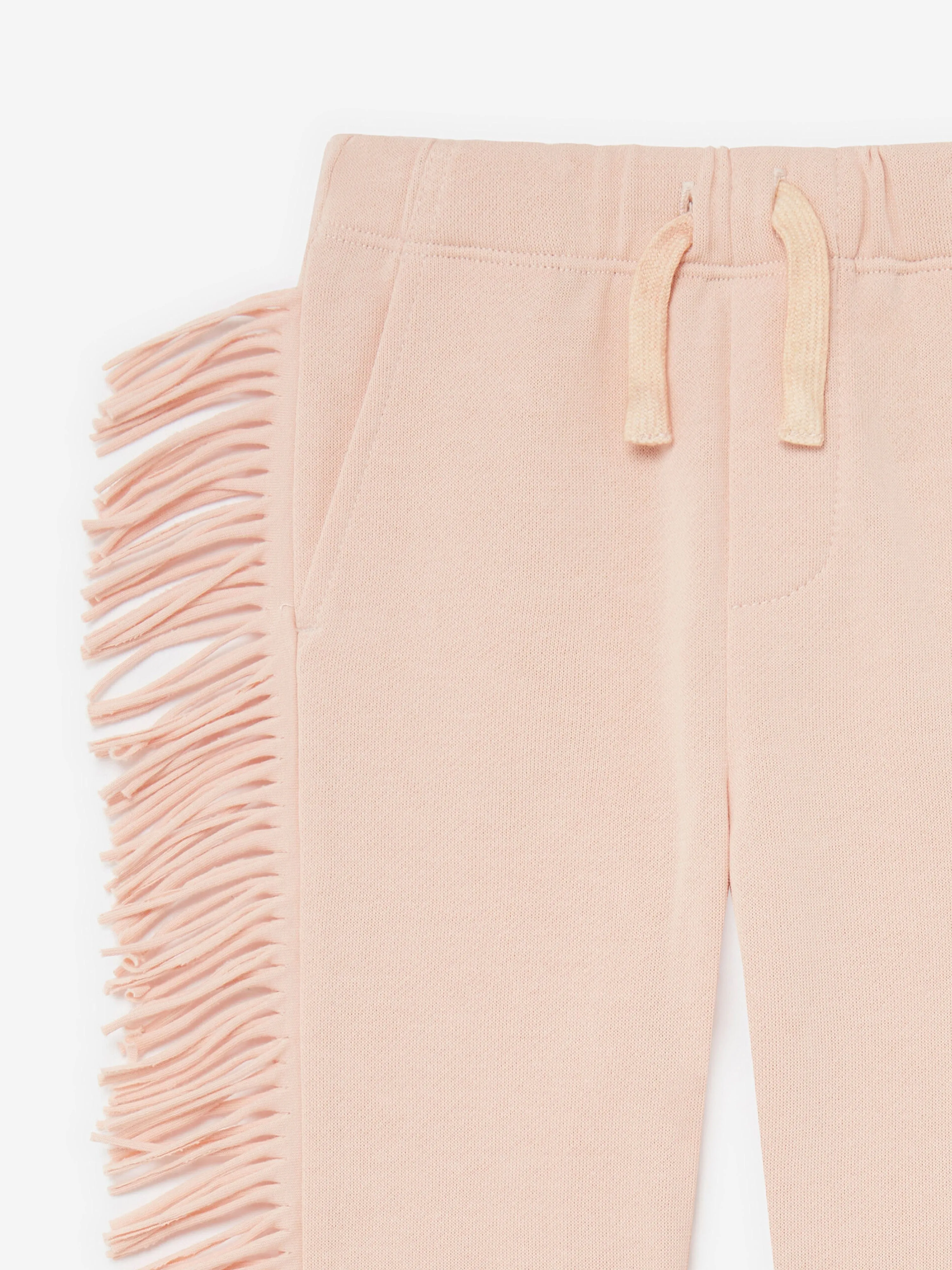 Stella McCartney Baby Girls Fringed Joggers in Pink