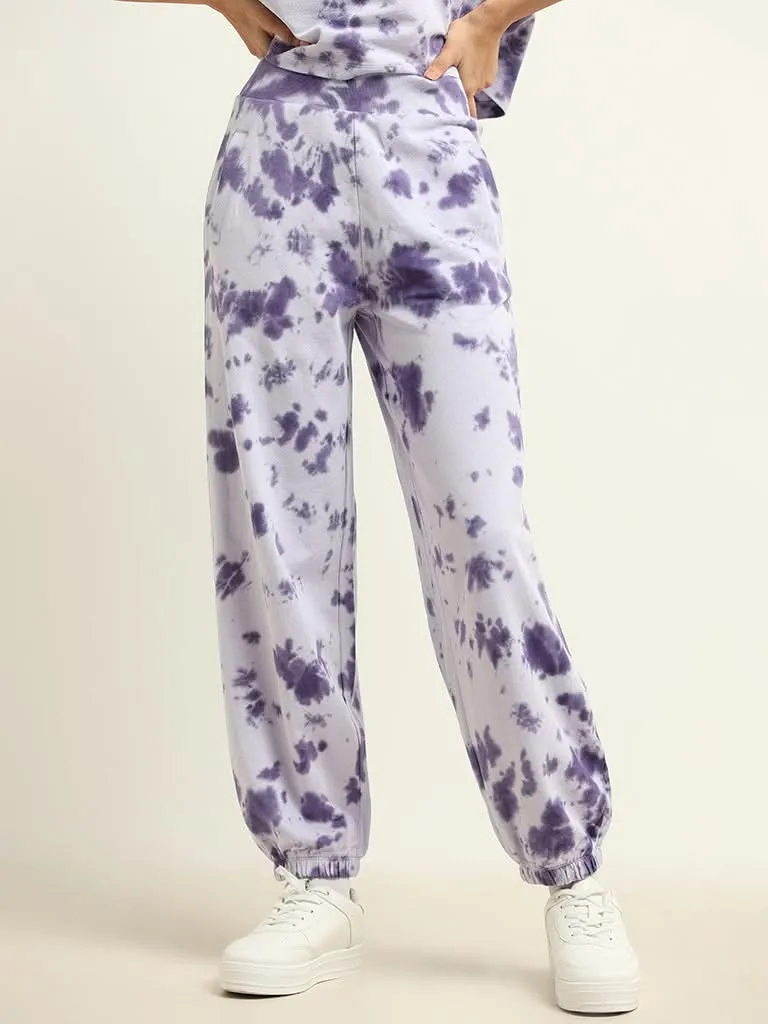 Studiofit Lavender Tie-Dye Joggers