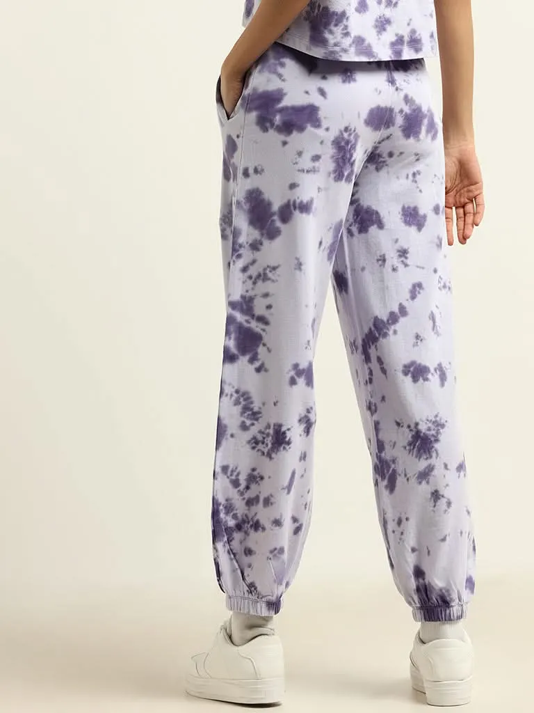 Studiofit Lavender Tie-Dye Joggers