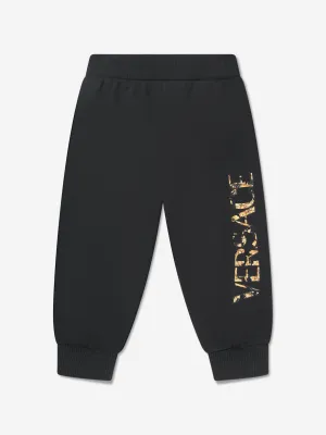 Versace Baby Boys Logo Joggers in Black